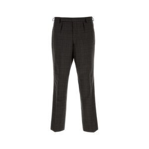 Prada Men Embroidered Glencheck Pant